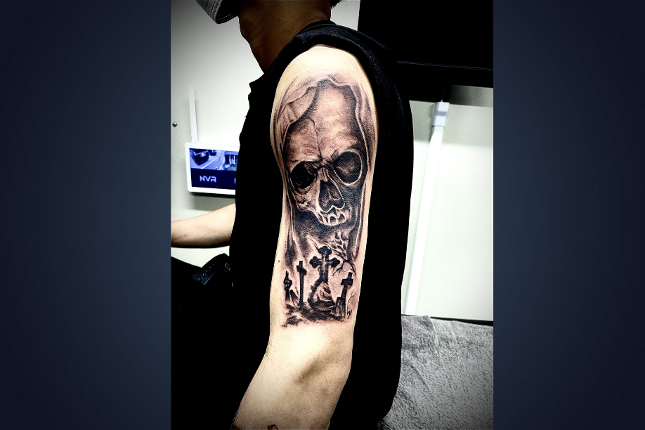 NEEDLE JUNKIE TATTOO